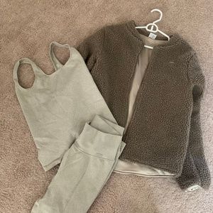 Workout set aimn ribbed seamless set